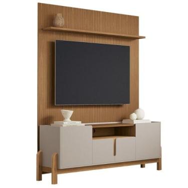 Imagem de Rack Bancada Luiza Com Painel Sena Para Tv Até 60 Polegadas 4 Portas C