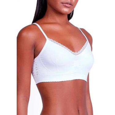 Imagem de Sutiã Top Lupo Loba 41260-003 Angel Sem Costura Poliamida T. P/GG, P, 