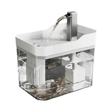 Imagem de Fonte De Água Automática Ultra Silenciosa De 1,5L Com Filtro Para Gato