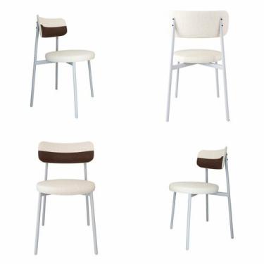 Imagem de Cadeira Kyta Fixa com 4 Pés 50 X 44,7 X 83,8 Cm com 4 Unidades - Metal