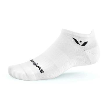 Imagem de Meia de Compressão Swiftwick Sem Cano Aspire Branca, L