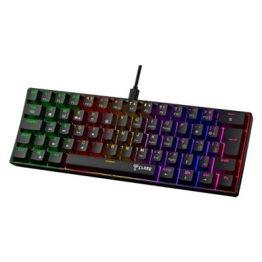 Imagem de Teclado Mecânico RGB 60% Gamer Jogos Switch Brown TKL Night Walker v2 