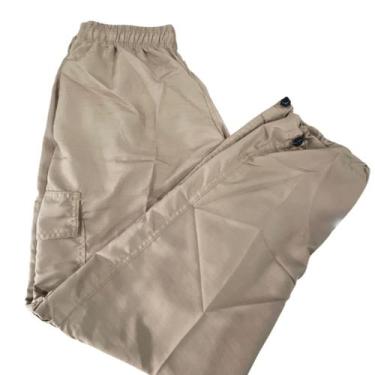 Imagem de Calça de pesca ferot c/bolço 100% poliester caqui, GG