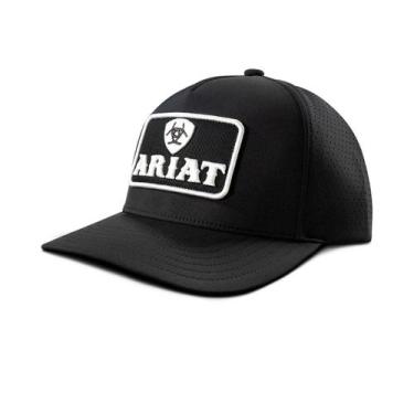 Imagem de Boné Ariat Importado Preto Bordado A300092601 Cor:Preto, Preto