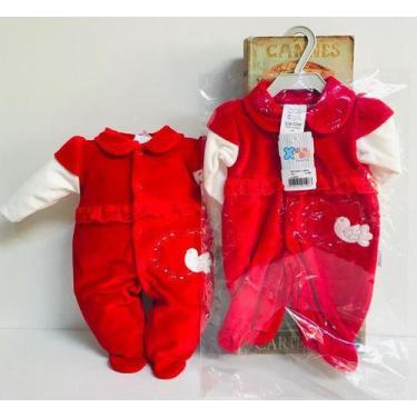 Imagem de Macacão Bebe Menina Inverno Plush Nanetti Bordado Luxo 182 - Zafielo, 