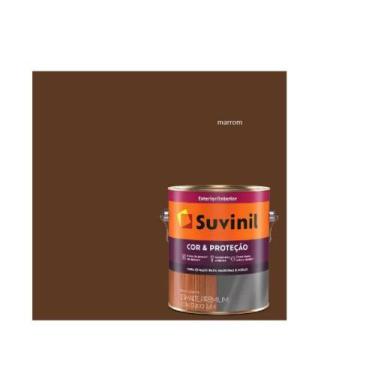 Imagem de Esmalte Sintético Suvinil Ferro Madeira Brilhante 3,6L, Marrom