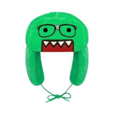 Imagem de Chapéu Bomber Tricotado Com Bordado De Domo Kun, Quente E À Prova De V