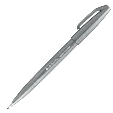 Imagem de Brush Sign Pen Cinza Pentel