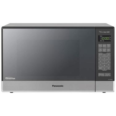 Imagem de Micro Ondas de Bancada em Aço Inoxidável 33L com 14 Programas com Tecnologia Inverter, 110V 1200W, Panasonic SN686S, Prata