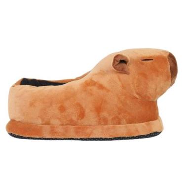 Imagem de Pantufa Infantil Europa Nick Capivara Marrom - 8033, 32/33, Marrom