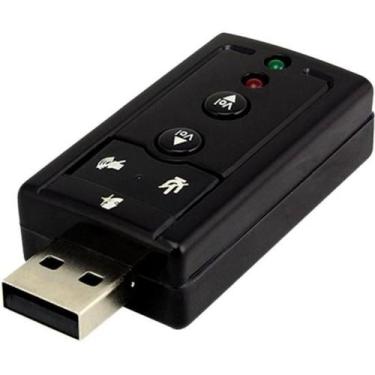 Imagem de Adaptador USB Para Fone e Microfone 7.1 5+
