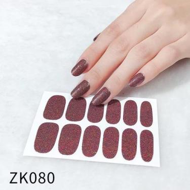 Imagem de Adesivos de Gel de Esmalte Premium Para Unhas Princesa Brilho Acessóri