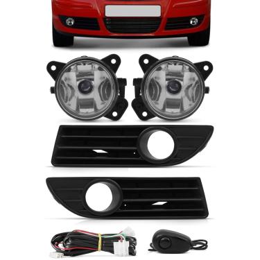 Imagem de Kit Farol de Milha Neblina Vw Polo 2007 2008 2009 2010 2011 - Botão Alternativo