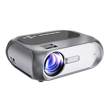 Imagem de Projetor de alta definição 720P portátil 4,3" tela LCD mini projetor tamanho para casa 110-240V (T7 multimídia) (EUA)
