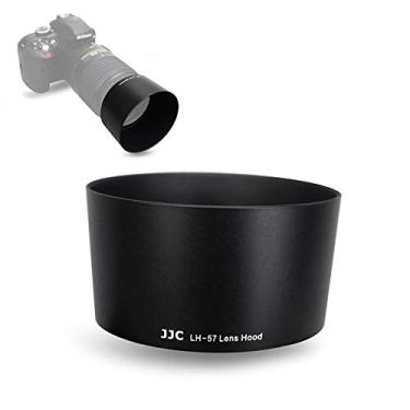 Imagem de JJC Para-sol reversível dedicado para lentes Nikon AF-S DX NIKKOR 55-300mm f/4.5-5.6G ED VR Zoom, Para-sol de reposição Nikon HB-57