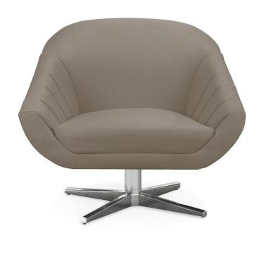 Imagem de Poltrona Giovana Suede Marrom Rato