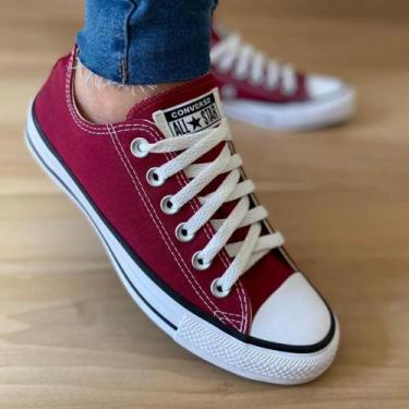 Tênis All Star CT45001 Feminino Branco Vermelho