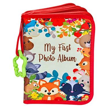 Imagem de Álbum de fotos para bebês ToddleBee – Livro de fotos de bebê macio de primeiro ano | Meu primeiro livro de fotos com animais da floresta – Álbum de bebê comporta fotos de 10 x 15 cm para o álbum de me