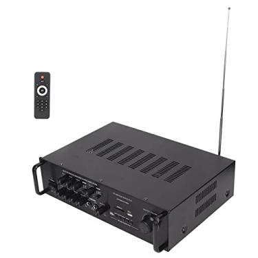 Imagem de Amplificador de áudio Bluetooth de Alta Potência, Amplificador Estéreo de áudio Doméstico Durável Bluetooth 5.0 Desempenho Estável para Home Theater (Plugue UE 220V)