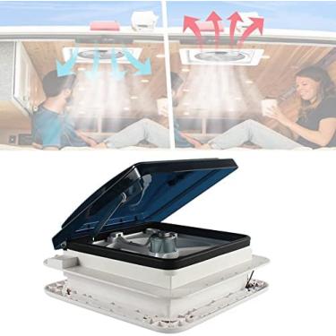 Imagem de 12 Volts 11 Polegadas Ventilador De Ventilação Rv Exaustor Acessórios Caravana Controle Manual Suporte De Telhado Adequado Para Reboque De Caravana Rv Com Led,Sem Luz Led,Constructive23