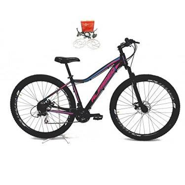 Imagem de Bicicleta Aro 29 Alfameq Pandora Feminina Freio a Disco Hidráulico Feminina Alumínio 21v (17, Preto/Azul/Rosa)