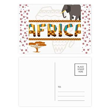 Imagem de Mapa da África, Elefante, Savana Africana, Natal, Natal, Celebração, Cartão Postal Bênção
