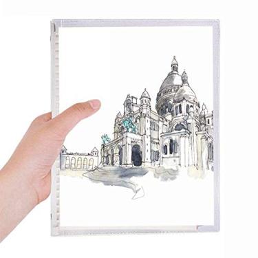 Imagem de Caderno Sacre-Coeur em Paris, França, folhas soltas, diário recarregável, papelaria