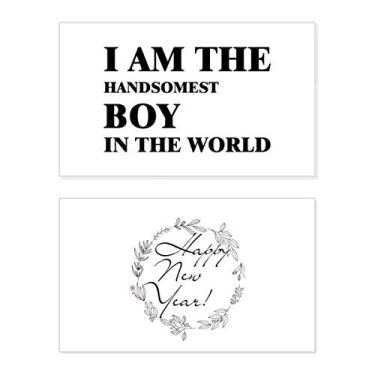Imagem de Cartão de felicitações I Am The Handsomest Boy New Year Festival Bless Message Present