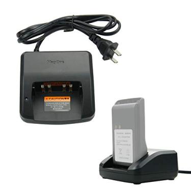 Imagem de PMNN4534A Carregador de bateria de íon-lítio Walkie Talkie Carregador de mesa para Motorola Mag One BPR40 A8 Base de carregador rápido de rádio bidirecional
