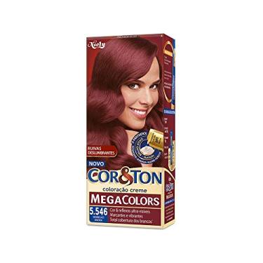 Imagem de Kit Tintura Mega Colors Cor & Ton 5.546 Vermelho Amora 180 G, Niely