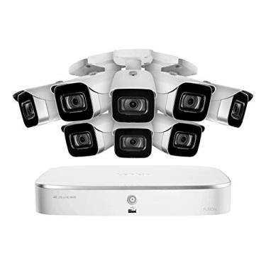 Imagem de Sistema de Vigilância Lorex N4K2-88WB 8 Canal 4K com N842A82 2TB 4K Fusão NVR e 8 E841CA-E 8MP Branco Bala Câmeras