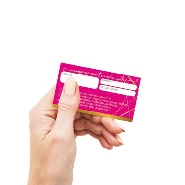 Imagem de Cartão Certificado de Garantia - Bijouteria - Jóias - 100  unidades