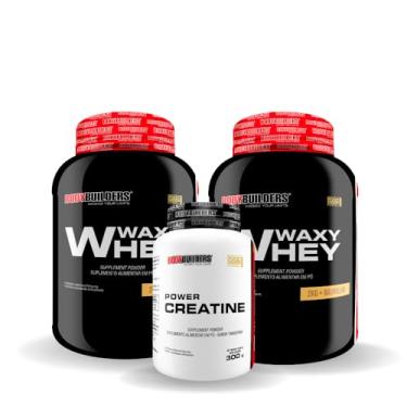 Imagem de Kit 2x Waxy Whey 2kg + Power Creatina 300g - Bodybuilders (Baunilha)