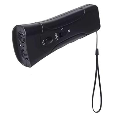 Imagem de Equipamento de treinamento de cães antilatido de cabeça dupla ultrassônico, treinador de latidos de cães, repelente de cães com luz LED, treinador de cães portátil