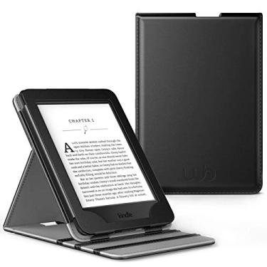Imagem de Capa Kindle Paperwhite 10a geração (2019) WB - Premium a Prova D'água, Auto Hibernação - Vertical Preto (Não Compatível com Kindle 10ª Geração)
