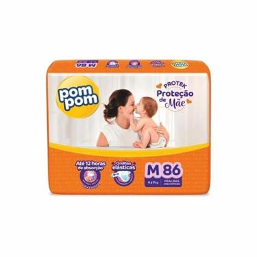 Imagem de Fralda Pom Pom Protek Proteção de Mãe Hiper M 86 Unidades