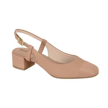 Imagem de Sapato Scarpin Slingback Aberto Feminino Beira Rio Conforto