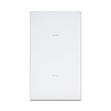 Imagem de EKAZA Interruptor Inteligente Soft Touch Vênus, W-Fi + Bluetooth, 2 Botões, Branco, Compatível com Google Assistente e Amazon Alexa - EKTL-T407-2W