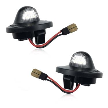 Imagem de Ohleats Conjunto de lâmpada de placa de carro com 2 peças de LED completo, substituição de luz branca de placa de carro 6500K para expedição de excursão Bronco Super Duty F150 F250 F350, acessórios