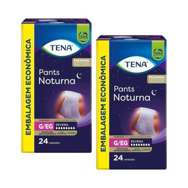 Imagem de Kit 2 Roupas Íntimas Tena Pants Noturna G/EG com 24un