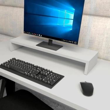 Imagem de Suporte p/ Monitor MDF Mesa de Escritório 70cm x 20cm CZ F5 - F5 Offic