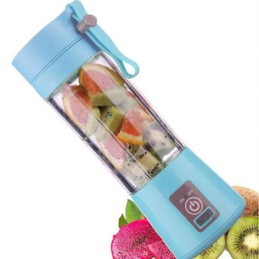 Imagem de Liquidificador Mini Portátil Bateria Squeeze Azul - Lumi, Liquidificad