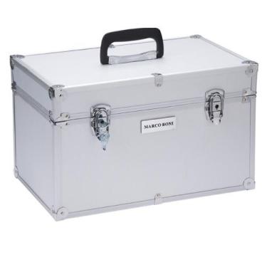 Imagem de Maleta alumínio com divisória removível e chave marco boni