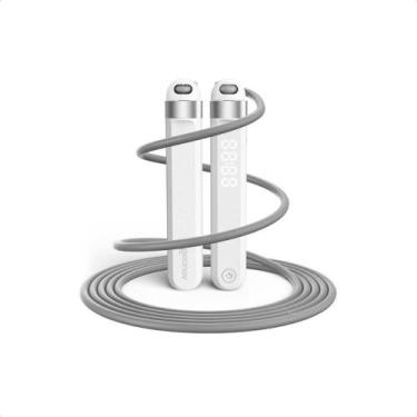 Imagem de Corda de Pular Inteligente Geonav Bluetooth, M, Branco