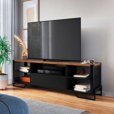 Imagem de Rack Industrial Para Sala Com Tela em Aço e 5 Nichos 1,83 m - Placa e 