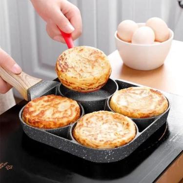 Imagem de Frigideira Antiaderente Para Carne Frita Ovos Hamburgue Panela De Omel