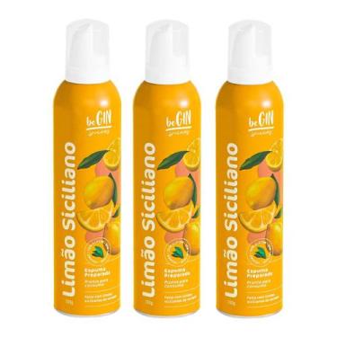 Imagem de Pack c/ 3 Espumas spray para drinks Begin 200g - Limão Siciliano