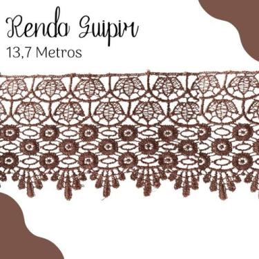 Imagem de Renda Guipír Chocolate - Rolo Com 13,7 Metros - Chl185 - Nybc