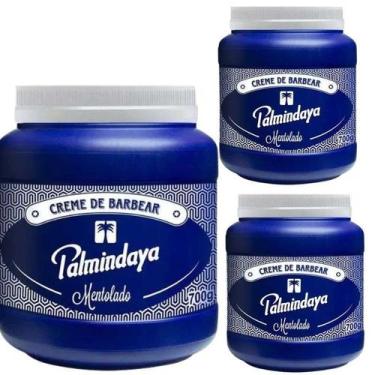 Imagem de 3 Creme Barbear Palmidaya 700g Mentolado - Paqlmindaya