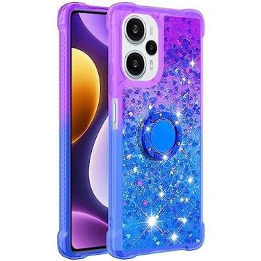 Imagem de Monwutong Capa de telefone de ajuste fino para Xiaomi Poco F5 5G, capa para Redmi K60, capa amortecedora de TPU com efeito areia movediça brilhante brilhante com quatro cantos capa de proteção